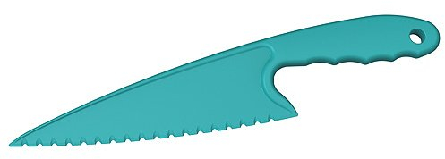 'Couteau à gâteau Bakery Couteau à gâteau Pelle à Gâteaux Anti-Adhésif Couteau pelle à tarte plastique Convient pour poêles et casseroles bleu sarcelle