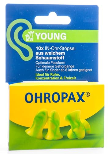 Ohropax Mini Soft Ear Plugs 10 per package (2 Packs (10 Pairs))