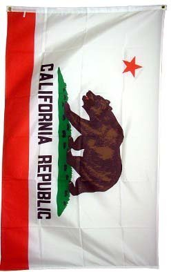 Flagge Kalifornien, 7,6 x 12,7 cm