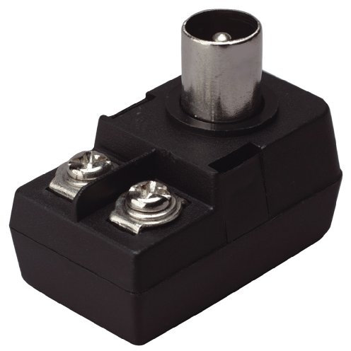 Coaxial Line Plug, Black