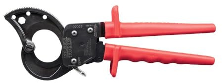 Klein 63060 Ratcheting Cable Cutter, Red