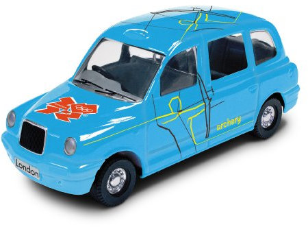 Corgi TY66111 London 2012 Destination London 2012 Taxi #9 - Archery 1:64 Scale Collectable Series Die Cast Vehicle