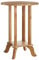 Premier Housewares Small Side Table for Living Room | Wooden Round Bedside Table for Storage | Corner End Table for Bedroom, Sofa, Nightstand | Telephone Table for Home, Office