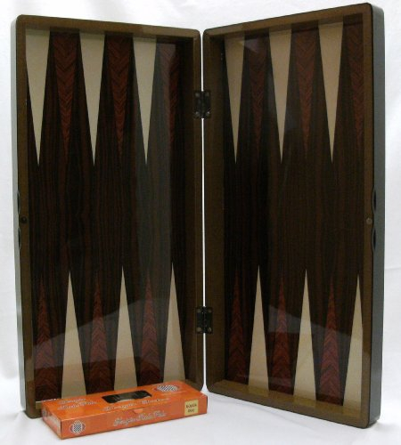 Yenigün Brettspiel: Backgammon, Dame oder Schach - Holz, 48 x 48 cm, für 2 Spieler ab 8 Jahren