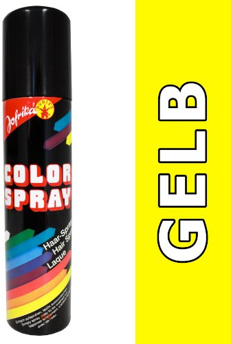 Spray pour cheveux jaune - Laque colorante - coloration des cheveux - coloration cheveux - couleur en spray - bombe de couleur - sprays pour cheveux - sprays colorants - colorations des cheveux