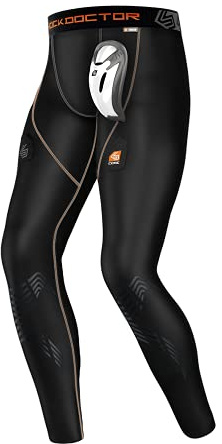 ShockDoctor Jungen Tiefschutz Kompressions-Hockey-Pant mit Bioflex Cup