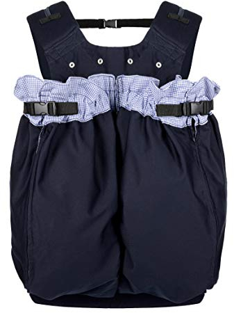 Weego TWIN – Die Original Babytrage für Zwillinge direkt nach der Geburt (bereits ab 1.800 Gramm) - einfach zu bedienen, ergonomisch, OEKO-TEX 100 - Babytragesack „Blue Pepita“