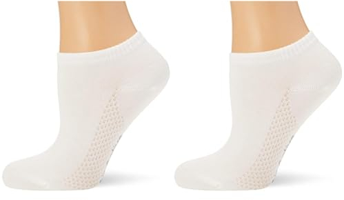 Nur Die Damen Strick Füßlinge Air Comfort Sneaker, Gr. 35/38, Weiß (weiß 920)