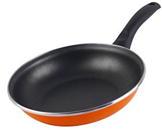 Magefesa Valencia - Sartén 28cm de acero vitrificado exterior naranja. Antiadherente bicapa reforzado, apta para todo tipo de cocinas, especial inducción. 50% de ahorro energético.