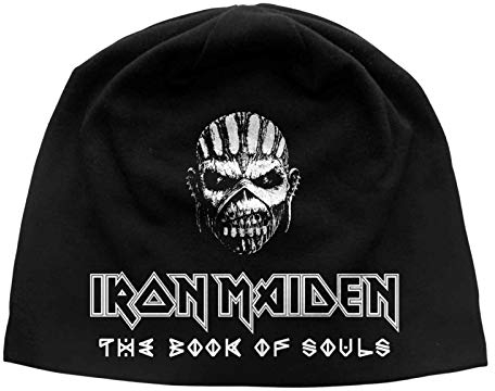 Unbekannt Iron Maiden Mütze Beanie Cap The Book of Souls Nue offiziell Jersey Print