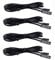 Flexible Verlängerungskabel für AIBOO RF Wireless Control LED unter dem Schrankbeleuchtungskit Schwarzes Kabel 1,5 m (60 Zoll) Verlängerungskabel (4 Packungen)