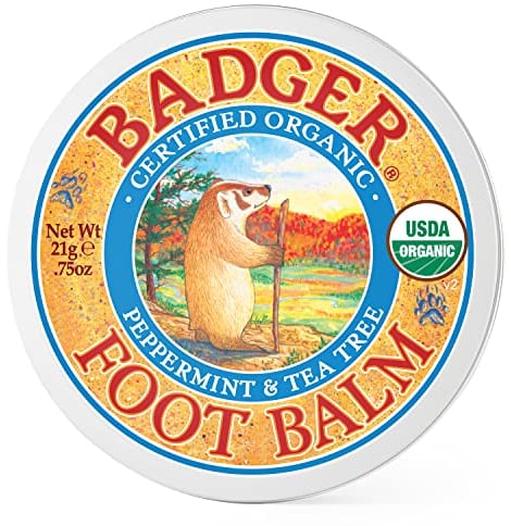Badger Tin Foot Balm, small - Fußbalsam - Fußpflege bei trockener Haut - Pflegecreme mit natürlichen Inhaltsstoffen - 720307