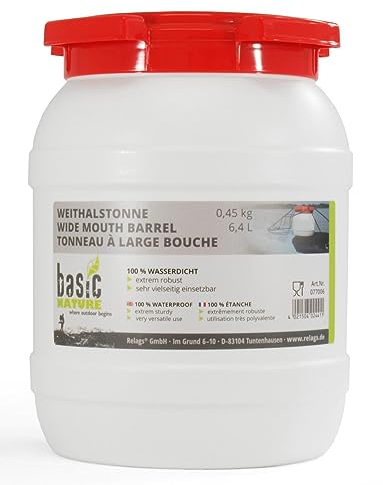 Relags Tonneau Rond à col Large citerne Unisexe, Blanc, 6,4 L