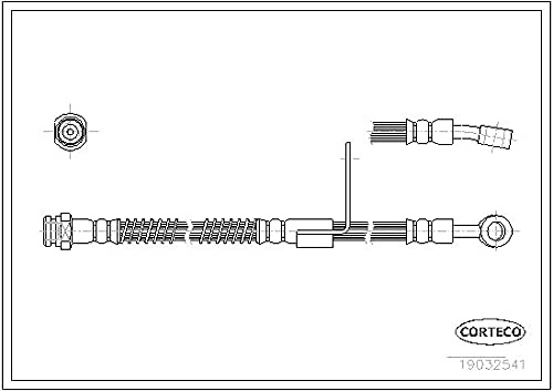Corteco 19032541 Bremsschlauch vorne links