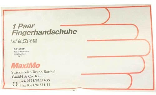 HANDSCHUHE Strick Baumwolle 2 St