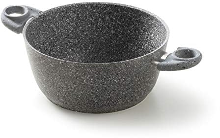 Accademia Mugnano Casseruola con 2 Manici, Alluminio, Argento, 28 cm