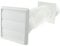 Spares2go Exterior Wall Venting Kit for Hotpoint Cooker Hoods (White, 4 / 102mm)