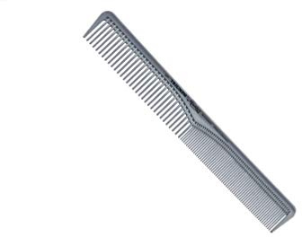 HERCULES SÄGEMANN - 250 TRIUMPH Master Kamm | Hochwertiger 7 Zoll Haarschneidekamm aus Kunststoff | Vereinfacht Haare schneiden mit Messer, Schere und Haarschneidemaschine | Farbe: Silber-Metallic