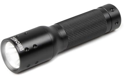 Duronic LED Torch RFL283AA Portable Flashlight, Handheld Pocket Torchlight, Lightweight Torch Light for Camping Hiking Night Emergencies & Blackouts