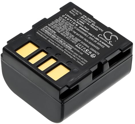 VINTRONS 7.4V Battery For JVC BN-VF707, GR-D270US, BN-VF707US, GR-D250US, GR-DF565, LY34647-002B