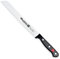Quttin Cuchillo Panero, Hoja Dentada, Remaches Acero Inoxidable, Molibdeno Vanadio, Pan, Mango POM Resina Acetalica. Sybarite Negro, Hoja 20 cm