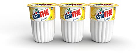 Estathé Limone - The Freddo con Vero Infuso di Foglie di The e Succo di Limone, Bevanda Analcolica Senza Glutine, 3 Bicchierini da 200 ml