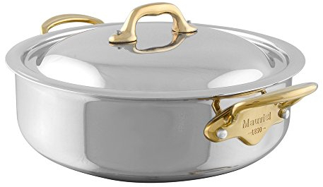 Mauviel1830 Kochtopf mit Deckel Mich Cook Gestell Bronze, 24 cm