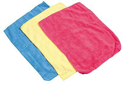 LAMPA 37713, Multi-Colour Microfibre Cloths, 40 x 30 cm