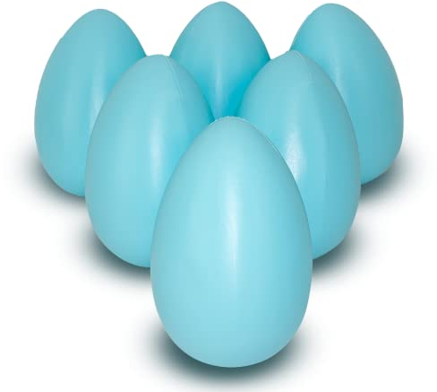 Generisch 17 cm Osterei blau XL Ei - Dekoration zu Ostern - Für Schaufenster, Warenpräsentation, Garten, Requisite VE6
