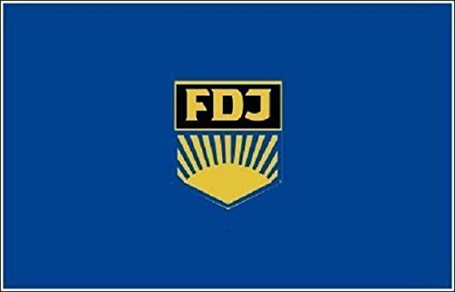 U24 Motorradflagge DDR FDJ Fahne Flagge 20 x 30 cm