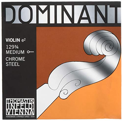 Dominant Strings 12934 - Cuerda para violín de acero y cromo en Mi, 3/4