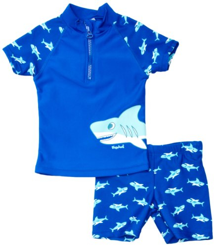 Playshoes zweiteilig Schwimmshirt Badeshorts Badebekleidung Unisex Kinder,Hai,134-140