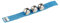 Nino Percussion Wrist Bell Instrument - Musikinstrument für Kinder ab 4 Jahren - Mit Klettverschluss - Nylon, Blau (NINO961B)