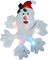 Christmas Concepts® 51cm Light Up Sankt auf Snowflake Weihnachtsdekoration Mit Bunt LED