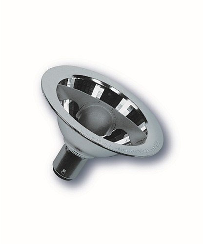 RADIUM Halogenlampe Skylight, 12 Volt mit Reflektor silber Sockel BA15d 50 Watt / 24° EEK: C