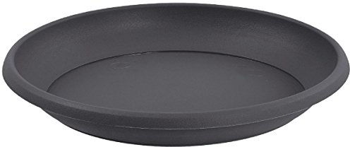 EDA Soucoupe pour Pot Non Perce, 26cm, Gris