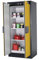 Gefahrstoffschrank, BxTxH 900x615x1955 mm, 3 Böden , 1 Auffangwanne mit Lochblecheinsatz, inkl. AGT u