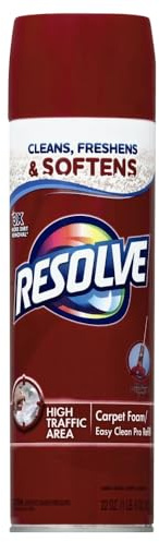 Resolve High Traffic Carpet Foam, 22 oz Can, Cleans Freshens Softens & Removes Stains