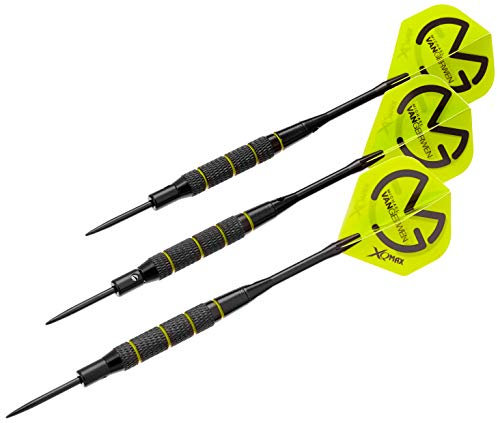 XQMAX Brass Darts Geschenkset Michael van Gerwen, u.a. 3 Barrels, Soft/Steel Tips uvm.