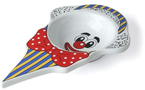 Holst Porzellan ES 021 Eis- und Dessertschale 24 cm Clown, 24 x 15 x 3.5 cm