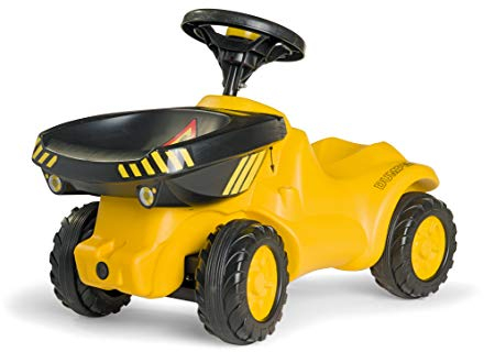 Rolly Toys rollyMinitrac Dumper CAT (für Kinder von 1,5 - 4 Jahre, inklusive Kippschüssel, Flüsterlaufreifen) 132140, 61 cm × 30 cm × 41 cm