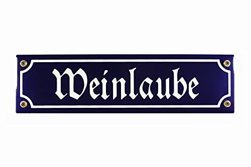 Strassenschild Weinlaube 30x8 cm