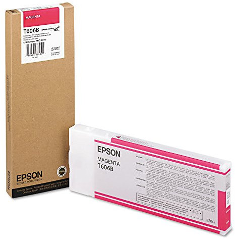Epson Singlepack Magenta T606B00 220 ml – Inkjet Ink Cartridges (Magenta, Stylus Pro 4800,)