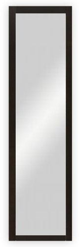 dreiBaum Wand- / Garderobenspiegel mit Holzrahmen, wengefarbig gebeizt - ca. 39 x 102,5 cm