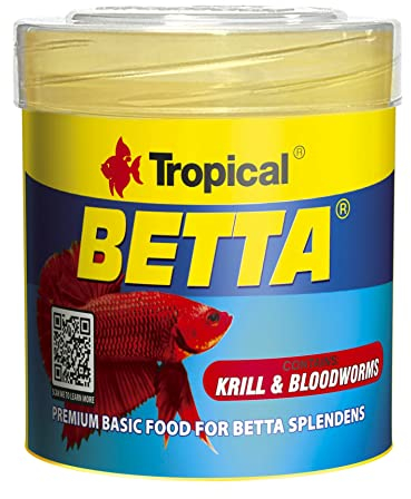 Tropical Betta Flockenfutter für Kampffische, 50 ml