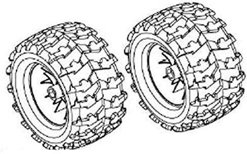 Hawk Radsatz mit 6-Speichen Felge weiß 1 Paar Paar