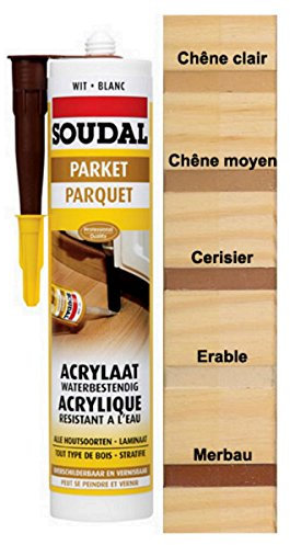 Soudal Medium Oak Parquet & Timber Laminate Hardwood Floor Gap Joint Filler