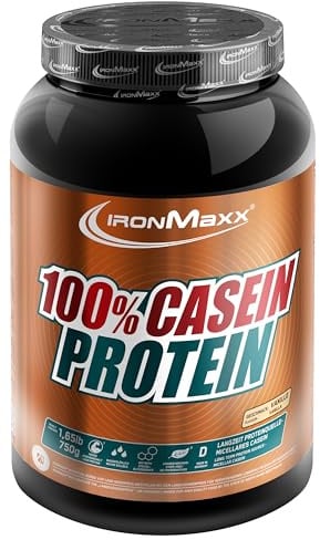 IronMaxx 100% Casein Proteinpulver - 750g Dose - Vanilla | Fitness Shake mit reinem Casein und wertvollen Aminosäuren, Langes Sättigungsgefühl