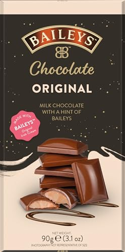Baileys Chocolate Truffle Bar | 1 x 90 g | tablette de chocolat fondant tendre | remplie de liqueur Baileys