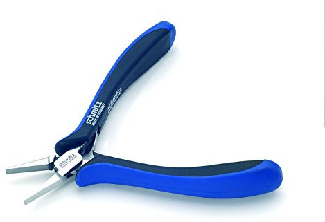 Flachzange 130mm - schmitz 4222HS22 - kurze Greif-Backen mit Verzahnung - ESD-EGB - Dissipative - Ableitend - Hightech Werkzeug für den Profi - Made in Germany - Solingen